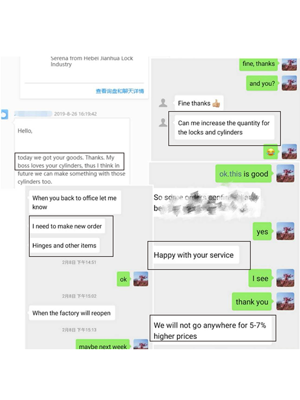 Bom feedback de nossos clientes