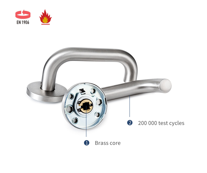 Ma&ccedil;aneta de porta com alavanca de a&ccedil;o inoxid&aacute;vel SS4003