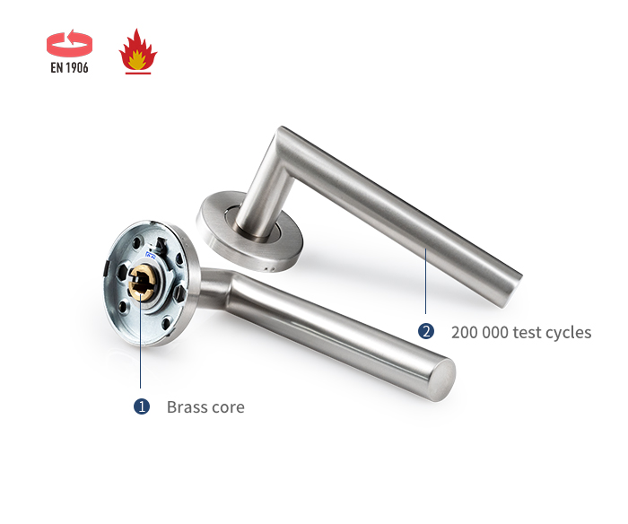 Ma&ccedil;aneta de porta com alavanca de a&ccedil;o inoxid&aacute;vel SS4001