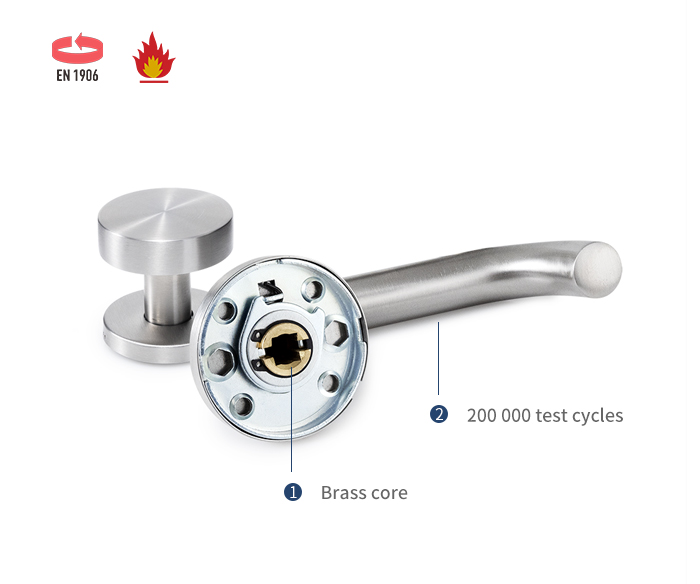 Detalhes da alavanca da porta e detalhes do bot&atilde;o SS40355-1