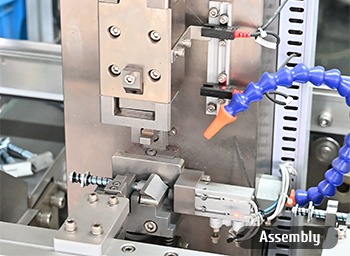 montagem de trava de trava