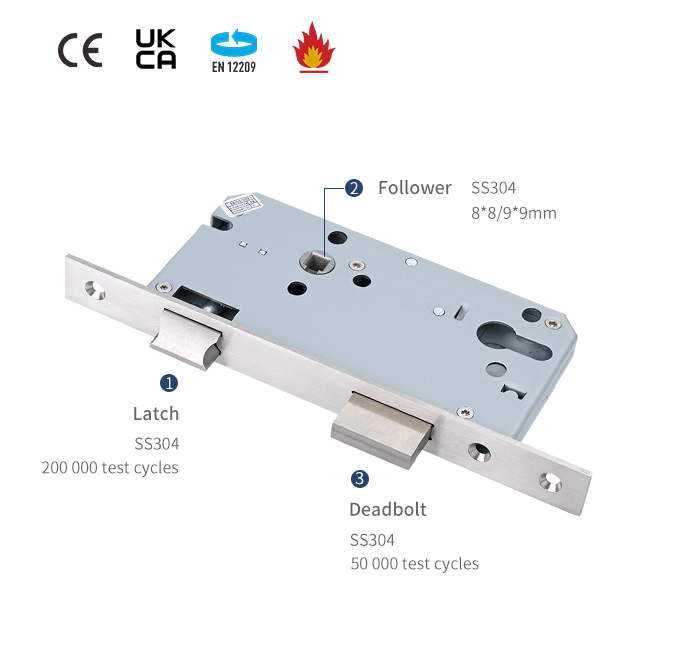 Detalhes da trava da porta de mortise 6085Z