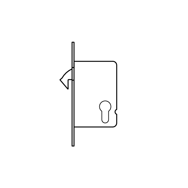 Trava deslizante de mortise